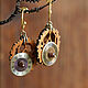 Classic earrings: with 'China Time' dials. Earrings. Moon Rainbow (khelena). Online shopping on My Livemaster.  Фото №2