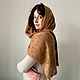 Order Camel Scarf Women's knitted, Men's wool scarf beige soft. Dobryy_vyaz. Livemaster. . Scarves Фото №3