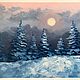 Oil painting 'Winter twilight'. Pictures. letymary (letymary). My Livemaster. Фото №4