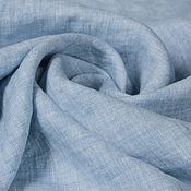 Материалы для творчества handmade. Livemaster - original item Softened linen, white and blue melange. Handmade.
