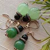 Украшения handmade. Livemaster - original item Earrings classic: Natural stones Jade, Onyx, agate.. Handmade.