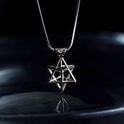 Украшения handmade. Livemaster - original item Merkabah Pendant | Star of David | 925 Sterling silver. Handmade.
