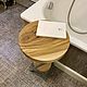 Round side table made of elm slab 'TAM-TAM', Tables, Ivanovo,  Фото №1