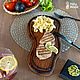 Доска из дуба "MEAT SLICE", Подставка под горячее, Москва,  Фото №1
