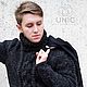 Свитер мужской вязаный НОРТОН графит. Свитеры мужские. Вязаный кэжуал  UNIC Ирина. Интернет-магазин Ярмарка Мастеров.  Фото №2