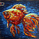 Painting oil painting on canvas GOLDFISH GOLDFISH, Pictures, Moscow,  Фото №1