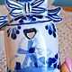 Винтаж: Винтажный фарфоровый подсвечник Delft Blauw Нидерланды, Сувениры винтажные, Геленджик,  Фото №1