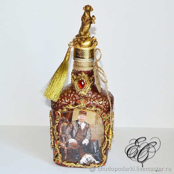 Подарочная бутылка для мужчины - - купить в Украине на steklorez69.ru