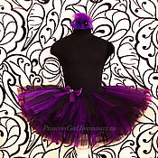 Одежда детская handmade. Livemaster - original item Lush skirt hat (purple). Handmade.