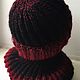 Hat and snood 'Winter cranberry'. Carnival Hats. Shadow-artist. Online shopping on My Livemaster.  Фото №2