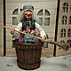 Интерьерная коллекционная ватная игрушка "Баба Яга в ступе", Игрушки, Санкт-Петербург,  Фото №1
