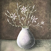 Картины и панно handmade. Livemaster - original item Ikebana with Magnolia. Handmade.