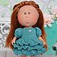 Платье с оборками для Little Mia Nines D`Onil. Одежда для кукол. Тамара и Анастасия (Вязаные игрушки). Интернет-магазин Ярмарка Мастеров.  Фото №2
