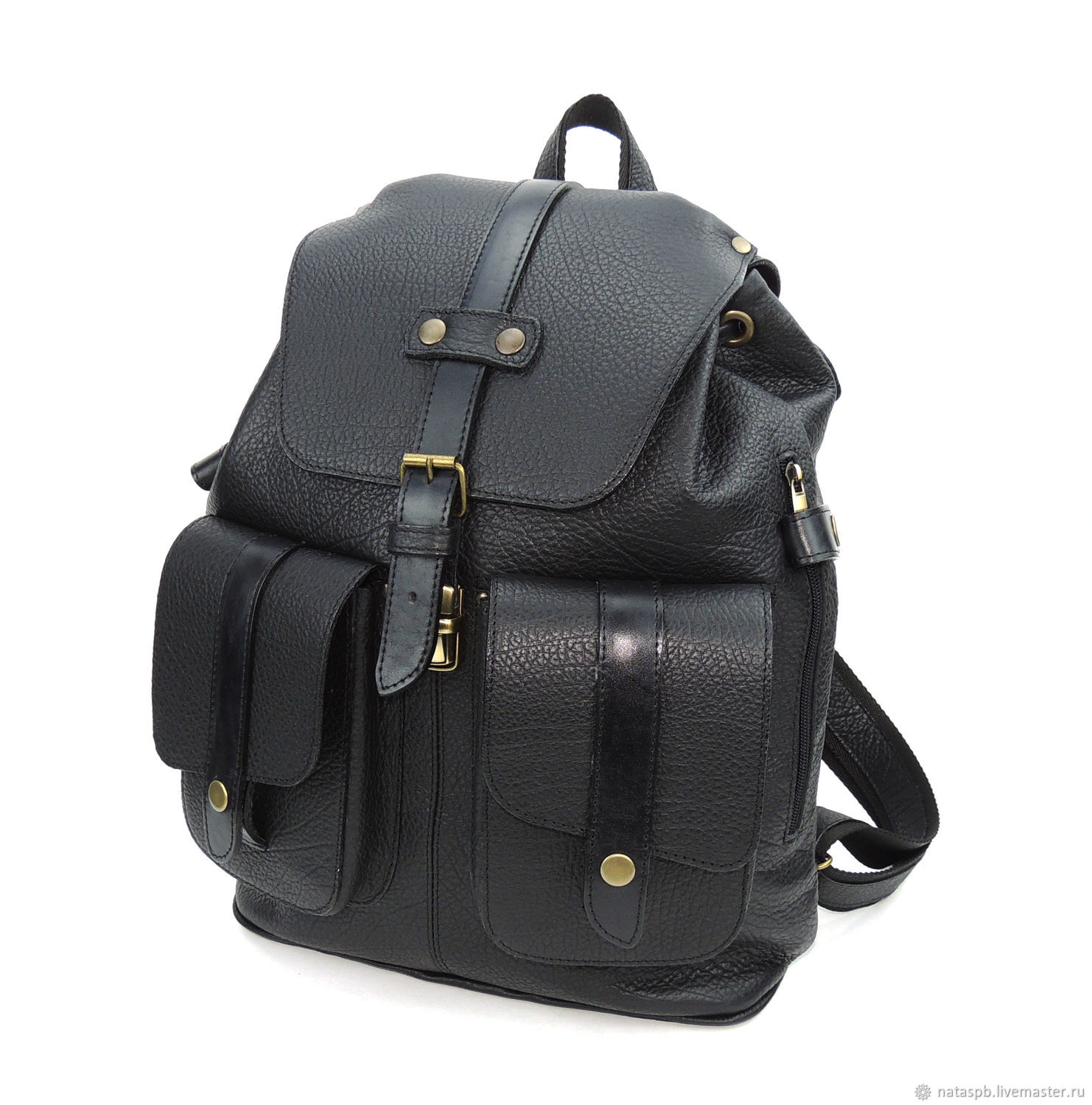 Black men&#39;s leather backpack knight – shop online on Livemaster with shipping - ECZVLCOM | St ...