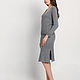 Gray cashmere knit suit, skirt and V-neck sweater. Suits. BerKnitwear. Online shopping on My Livemaster.  Фото №2