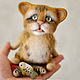 Валяная игрушка Кот Пират. Войлочная игрушка. Кристина Антропова. Ярмарка Мастеров.  Фото №6