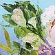 Order Oil painting with delicate peonies colored on canvas. sharaeva-elena. Livemaster. . Pictures Фото №3