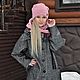Set of knitted knitwear 'Pink square', Headwear Sets, Moscow,  Фото №1