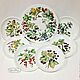 The painted porcelain.Plates dessert 'berry clearing', Plates, Kazan,  Фото №1