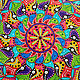 Order Round bright painting 'Kaleidoscope' Mosaic D 50 cm. Art by Tanya Shest. Livemaster. . Pictures Фото №3