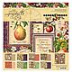 Набор бумаги для скрапбукинга Fruit & Flora от Graphic 45 20х20 см, Бумага для скрапбукинга, Рудня,  Фото №1