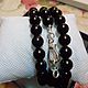 Men's bracelet-winding-of-pearl with silver 925 magnetic lock. Bead bracelet. marusjy. Online shopping on My Livemaster.  Фото №2