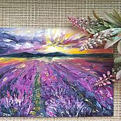 Картины и панно handmade. Livemaster - original item Painting Lavender field! oil landscape, impressionism. Handmade.