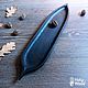 Длинный ПОДНОС для подачи "LEAF5" BLACK, Подносы, Москва,  Фото №1