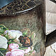 Rose watering can in Provence. Heads. decoupage things. My Livemaster. Фото №4