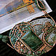 "Eilean Donnain" колье медь, вышивка. Подвеска. Julia Chernopazova Art Jewelry. Ярмарка Мастеров.  Фото №6