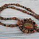 Necklace with a pendant of stones unakite. Necklace. Magic box. My Livemaster. Фото №5
