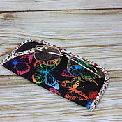 Сумки и аксессуары handmade. Livemaster - original item Eyeglass case, Made of fabric, Quilted, Butterflies. Handmade.