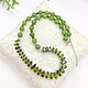 Natural Baikal Jade Beads with cubic zirconia. Beads2. naturalkavni. Online shopping on My Livemaster.  Фото №2
