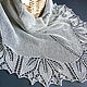 Summer openwork knitted shawl from cotton, shawl knitted from flax, Shawls, Kazan,  Фото №1