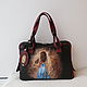 Double-sided leather bag with custom-made painting for Natalia, Classic Bag, Noginsk,  Фото №1
