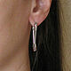 Order Pin Earrings, Long earrings, Hanging Earrings stylish. Irina Moro. Livemaster. . Earrings Фото №3