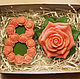 Order Set of handmade soap' Rose March 8'. Edenicsoap - soap candles sachets. Livemaster. . Cosmetics2 Фото №3