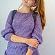 Джемпер  женский вязаный из ангоры. Джемперы. Sweater Star Вязание на заказ.. Ярмарка Мастеров.  Фото №7