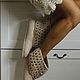"Ванильное небо - 2" валяные сапожки для дома. Тапочки. МилаЮг              авторская обувь (MilaYug). Ярмарка Мастеров.  Фото №4