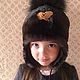 Mouton hat with pompom. Baby hat. Kids fur coat. My Livemaster. Фото №4