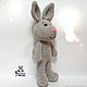 Order Toy Bunny knitted plush toy Hare soft toy rabbit. vyazunchiki-lz (vyazunchiki-lz). Livemaster. . Stuffed Toys Фото №3