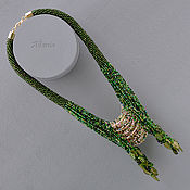 Украшения handmade. Livemaster - original item The fern flower is a beaded necklace. Handmade.