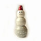 Toy Pyramid 'Snowman' (height 14 cm). Stuffed Toys. matrioska (mir-matrioshki). My Livemaster. Фото №5