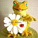 Order The frog and Bug on Daisy Macho. ZOYA KHOLINA. Livemaster. . Stuffed Toys Фото №3