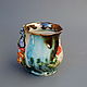 Mug with decoration 'Caterpillar from Wonderland'. Mugs and cups. Mila. My Livemaster. Фото №5