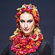 Шапка "Осенний ковер". Шапки. Анна Лесникова      Les accessoires. Ярмарка Мастеров.  Фото №5