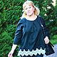 Blouse linen blouse-boho black linen art.018. Blouses. Elvira24. Online shopping on My Livemaster.  Фото №2