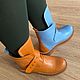 Shoes ' Fashion blue / tobacco beige sole'. Boots. Hitarov (Hitarov). My Livemaster. Фото №6