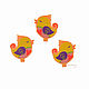 Embroidery applique Bird singing about love patch for clothing, Applications, Moscow,  Фото №1