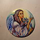 Painting on enamel.' Archangel Gabriel', Figurines in Russian style, Tolyatti,  Фото №1